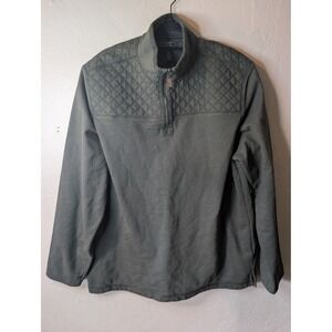 GH Bass Quarter‎ Zip sweater Forest Green mens size XL